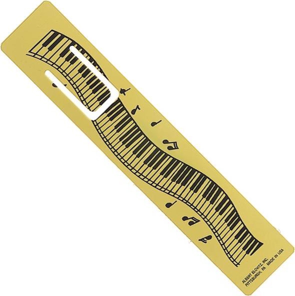 Plastic bladwijzer pianotoetsen