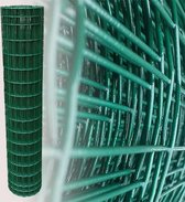Tuingaas groen 150 cm | rol 25 m | 100 x 50 mm geplastificeerd