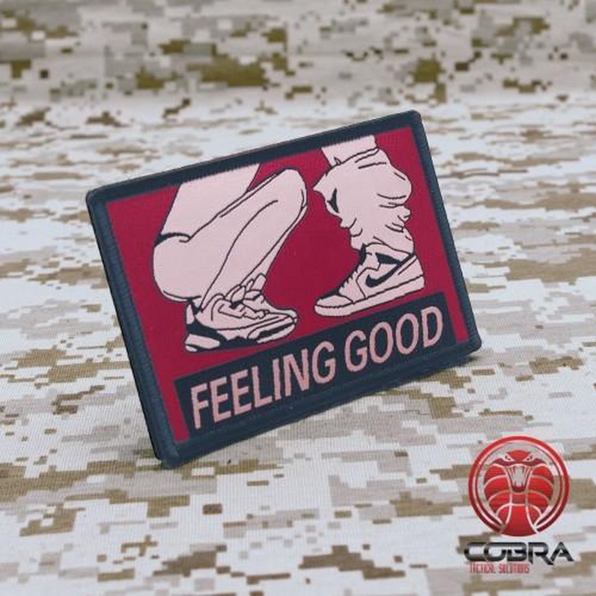 Feeling Good Patch militaire brodé drôle sexy avec Velcro