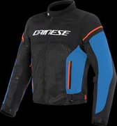 Dainese Air Frame D1 Tex Zwart Licht Blauw Rood Fluo 48