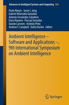 Advances in Intelligent Systems and Computing 806 - Ambient Intelligence – Software and Applications –, 9th International Symposium on Ambient Intelligence