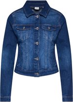 Cream tussenjas Blauw Denim-34 (Xs)