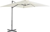 Zweefparasol met aluminium paal 250x250 cm zandkleurig