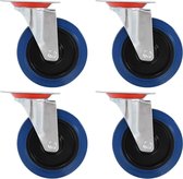 Zwenkwielen 4 st 125 mm