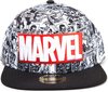 Marvel - Casquette Snapback "Logo Classique Rouge et Blanc" - Adulte