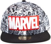 Marvel - Casquette Snapback "Logo Classique Rouge et Blanc" - Adulte