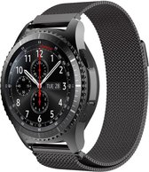 Milanese Loop rvs zwart bandje voor de Samsung Gear S3 | Galaxy watch 46mm SM-R800 Watchbands-shop.nl