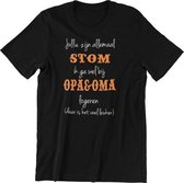 Passie voor Stickers Kinder T-shirt 2jr: Jullie zijn allemaal stom ik ga wel bij Opa & Oma logeren (daar is het veel leuker)