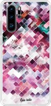 Casetastic Huawei P30 Pro Hoesje - Softcover Hoesje met Design - Watercolor Cubes Print