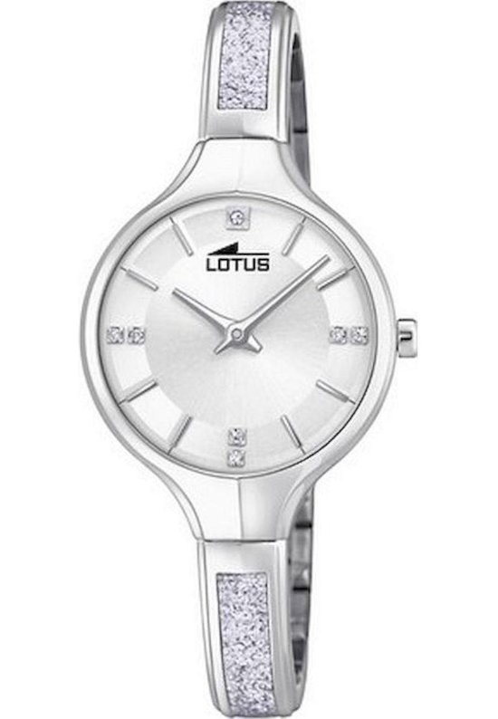 Lotus Dameshorloge van roestvrij staal in de kleur zilver-wit-roségoud 34 mm, waterdichtheid: 5bar, 1889/2, zilver, rosgoud Lotus Dameshorloge van roestvrij staal in de kleur zilver-wit-roségoud 34 mm, waterdichtheid: 5bar, 1889/2, zilver, rosgoud