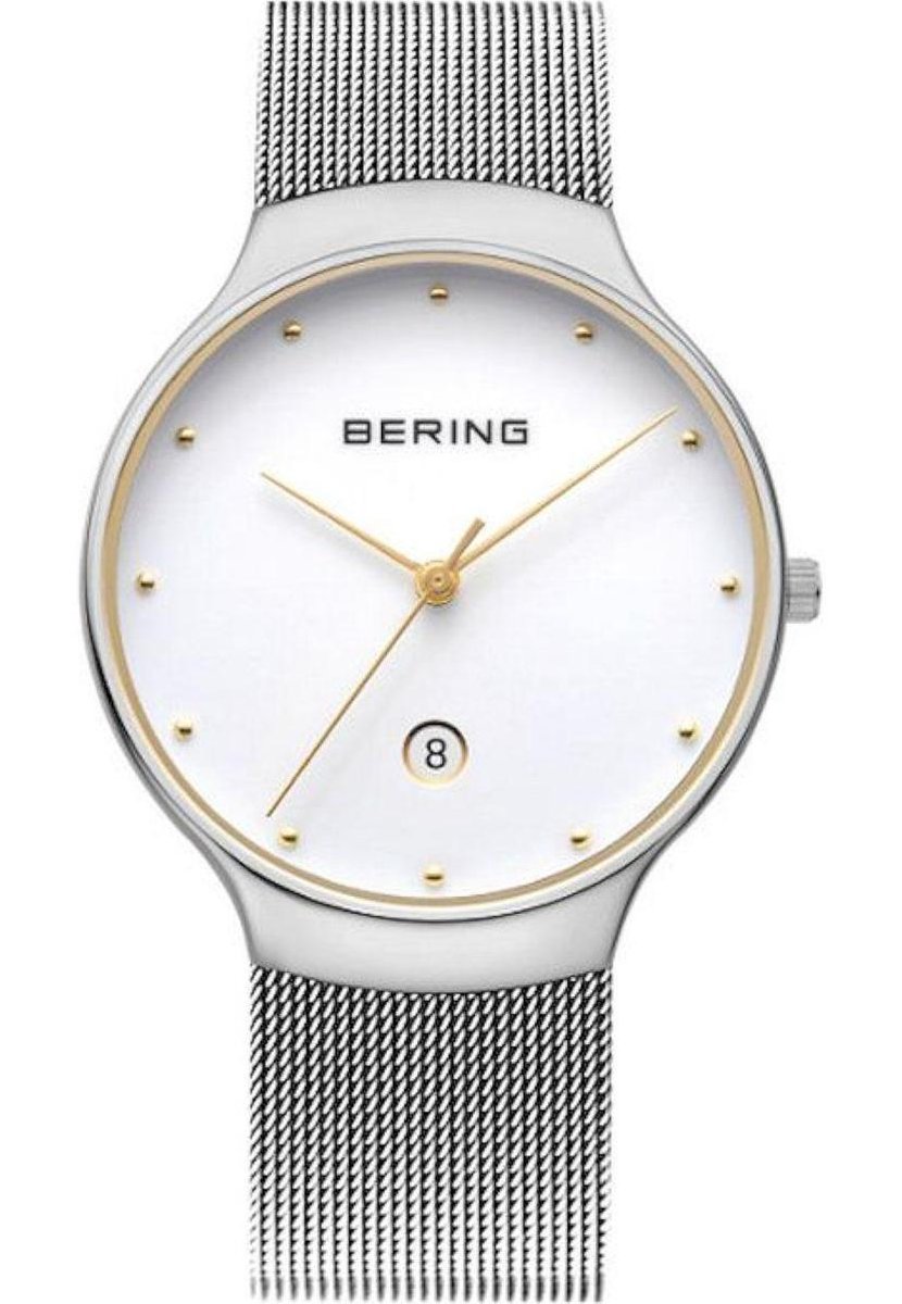 BERING 13338-001 - Horloge - RVS - Zilverkleurig - Ø 38 mm