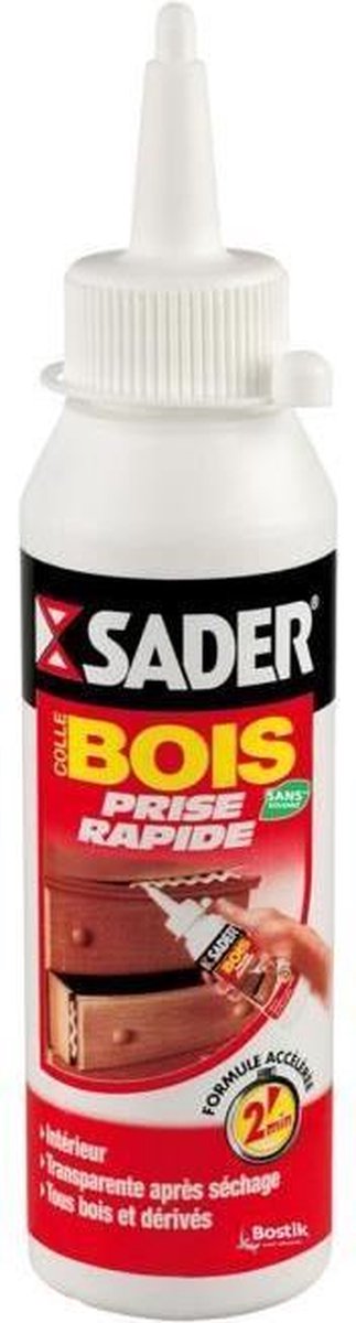 SADER Lijm Hout Quick Shot - Fles 100g