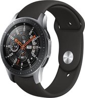 Samsung Galaxy Watch Active 1 / 2 Siliconen Bandje 20MM|Geschikt voor: 40 & 44 mm Versie|Zwart / Black| Premium kwaliteit |One Size|TrendParts