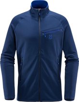 Haglöfs - Nengal Mid Jacket - Heren fleece vest - S - Blauw