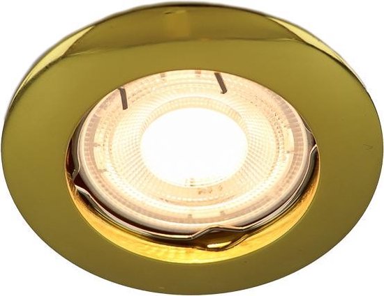 Tekalux Lenx – Mini inbouwspot – Goud – Dimbaar – GU4 – IP20