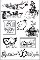 clear stamp 10x15cm minute papillon