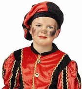 Pieten baret voor kinderen rood/zwart