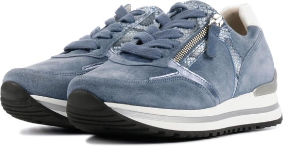 Gabor Vrouwen Sneakers - 46.525 suede - Jeans - Maat 39 | bol.com