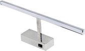 LED Spiegelverlichting - Schilderijverlichting - Rechthoek 8W - Glans Chroom Aluminium - BSE