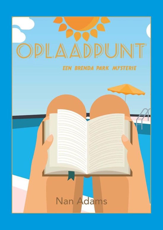 Boek met een zon en zwembad, met de titel Oplaadpunt.