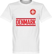 Denemarken Team T-Shirt - Wit - 5XL