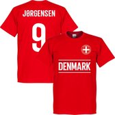 Denemarken Jörgensen 9 Team T-Shirt - Rood - XS