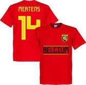België Mertens 14 Team T-Shirt - Rood - XXL