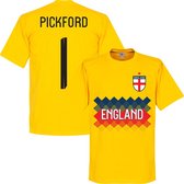 Engeland Pickford Keeper Team T-Shirt - Geel - XS