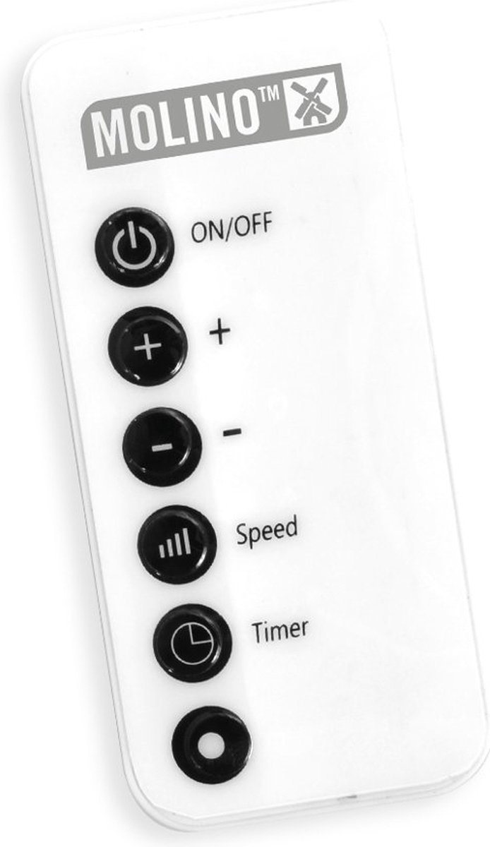 Molino Draaibare Heater Keramische kachel Met afstandsbediening -  Straalkachel met timer | bol.com