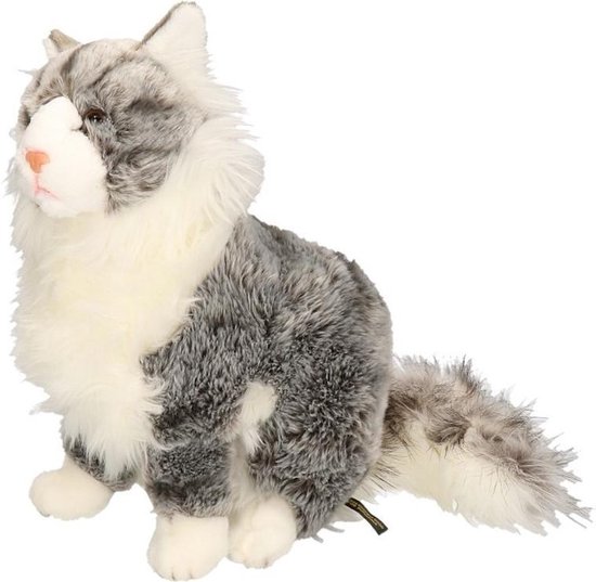 Coffret peluche Bébé chat gris perle (18 cm) - Gris - Kiabi - 23.99€