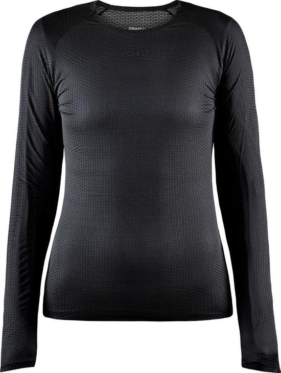 Craft Pro Dry Nanoweight Sportshirt Dames - Black - Maat S