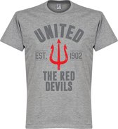 Manchester United Established T-Shirt - Grijs - S