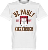St. Pauli Established T-Shirt - Wit - XL
