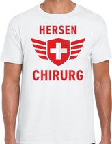 Hersen chirurg verkleed t-shirt wit voor heren M