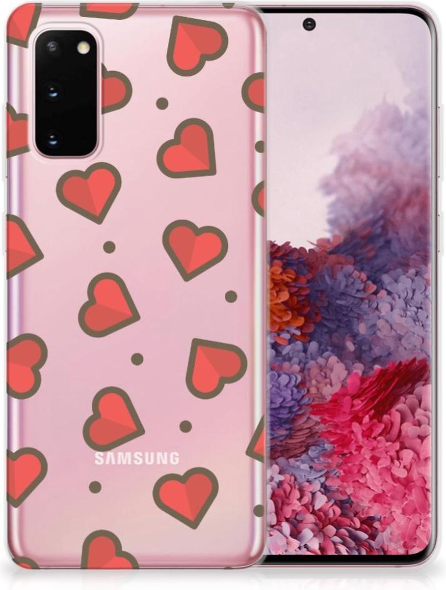 Back Cover voor Samsung Galaxy S20 TPU bumper Hearts