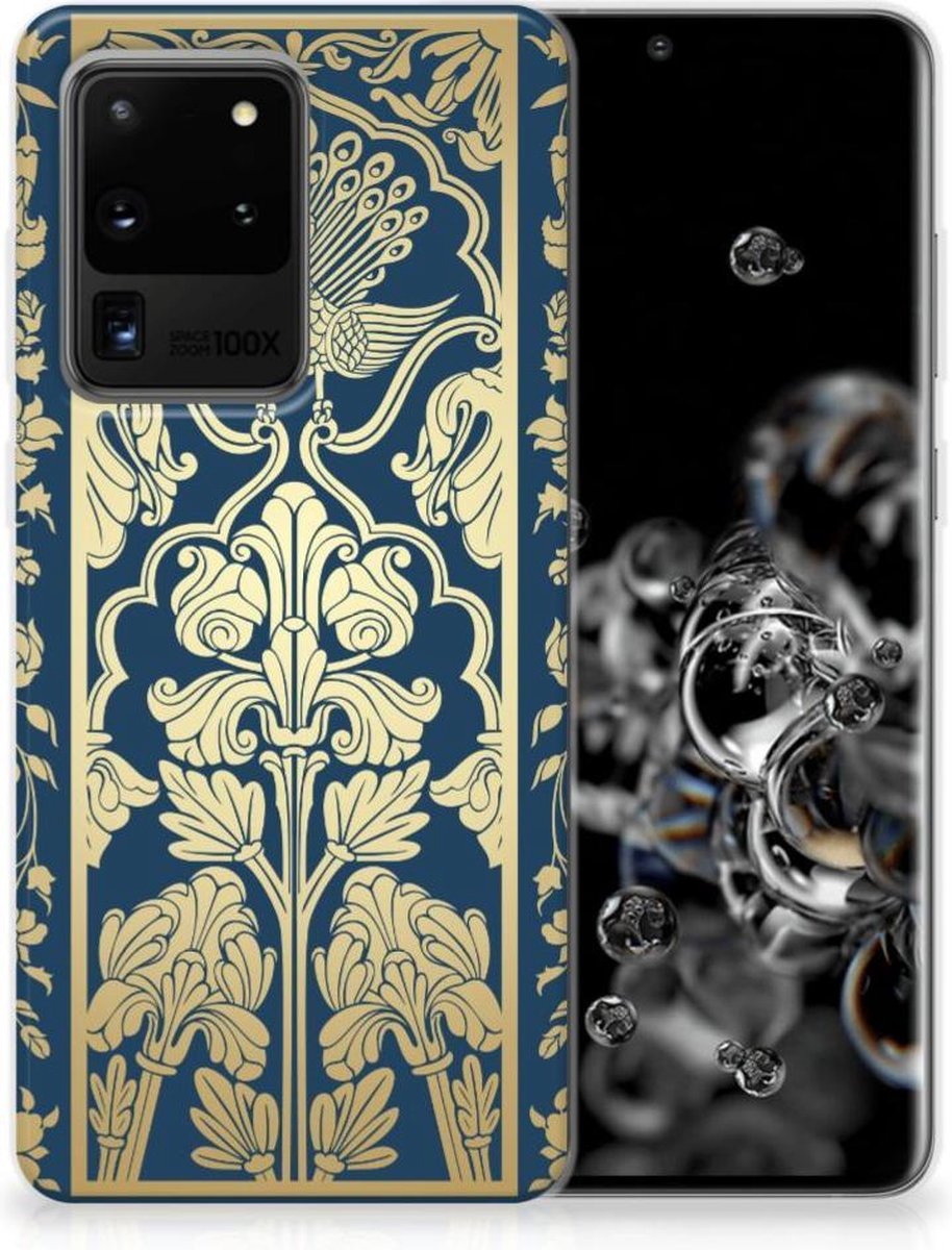 Samsung Galaxy S20 Ultra TPU Case Beige Flowers