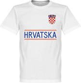 Kroatië Team T-Shirt - Wit - XXL