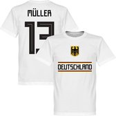 Duitsland Müller 13 Team T-Shirt - Wit - S