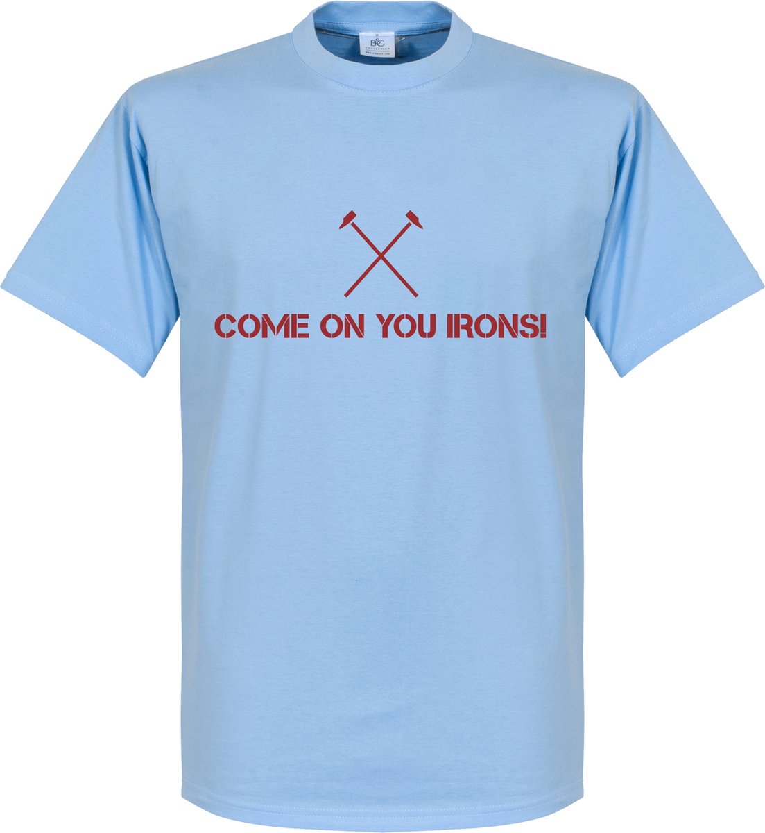 Come On You Irons T-shirt - Lichtblauw - XXL