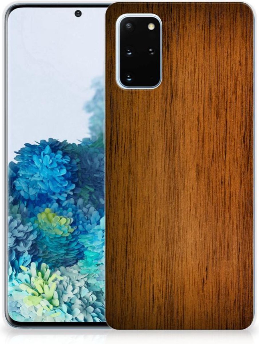 Samsung Galaxy S20 Plus Bumper Hoesje Donker Hout