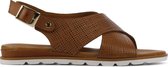 Mace Vrouwen Leren    Sandalen / Damesschoenen Giada - Cognac - Maat 36