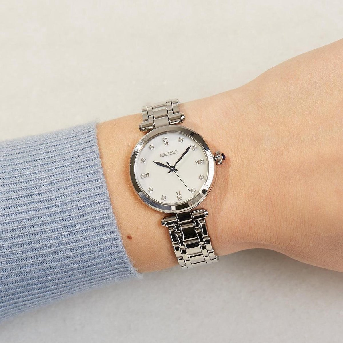 Seiko Dameshorloge Saffierglas met Diamanten SXDG84P1 - Timefortrends