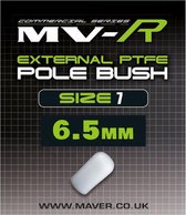 Maver MV-R External Pole Bush - Maat 7 - 6.5mm - Wit
