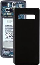 Samsung Galaxy S10+ Back Cover Glas / Glasplaat Achterkant + Plakstrip|Zwart / Black|Reparatie onderdeel
