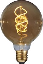 DMQ Filament LED lamp - G80 - Ø8 cm - Dimbaar - E27 - 5W 2200K - Amber