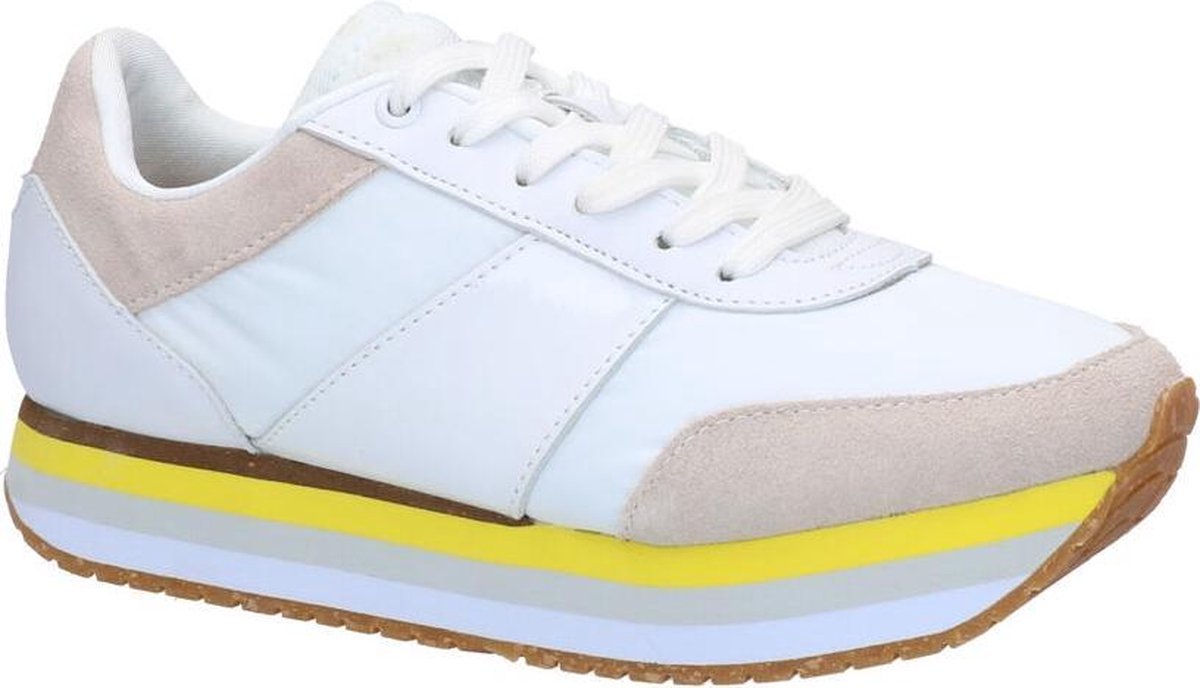 Woden Leonora Witte Sneakers Dames 39 - Schoenen.nl