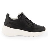 NoGRZ R.Erith - Leren sneakers dames - Zwart - Maat 42