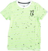 Garcia stevig t-shirt grass green gestreept - Maat 176