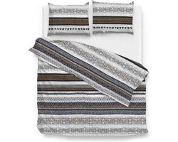 Zo!Home Pavlo - Dekbedovertrek - Lits-jumeaux - 240x200/220 cm + 2 kussenslopen 60x70 cm - Grey