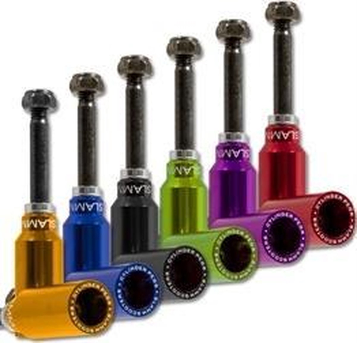 Slamm Stuntstep Pegs - Zwart - Set van 2 voor alle typen steps